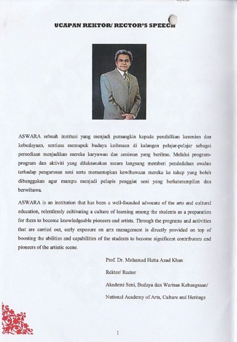 2015 Hang Li Po Rector Message