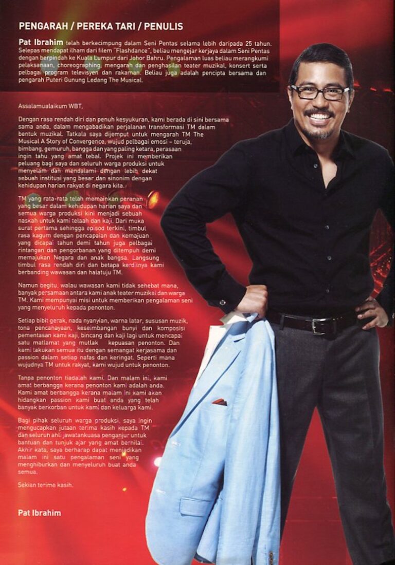 2015 TM The Musical A Story of Convergence Director's message