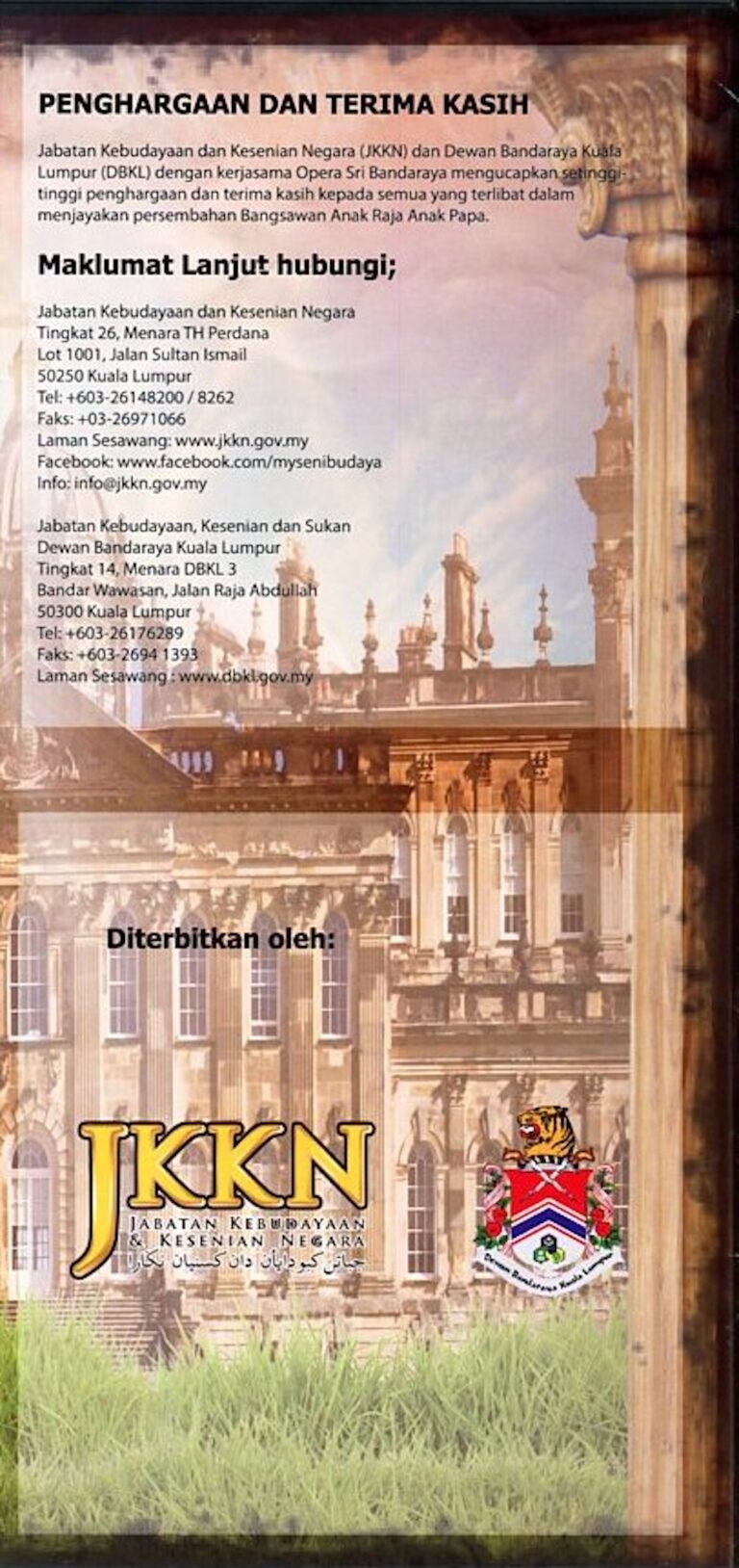 2015 Bangsawan Anak Raja Anak Papa Cast and production crew list 3