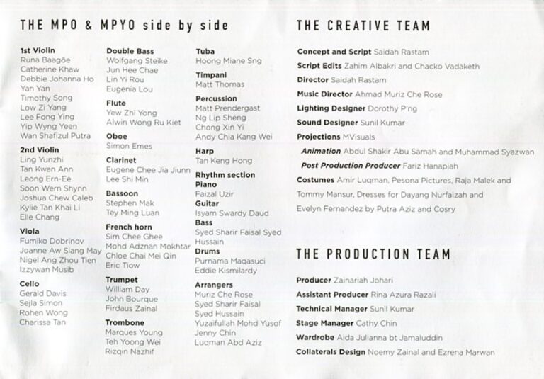 2015 Malam Terang Bulan Cast and production crew list 4