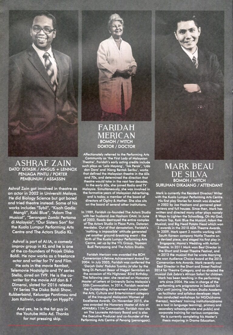 2016 Dato Seri Cast and production crew list 4