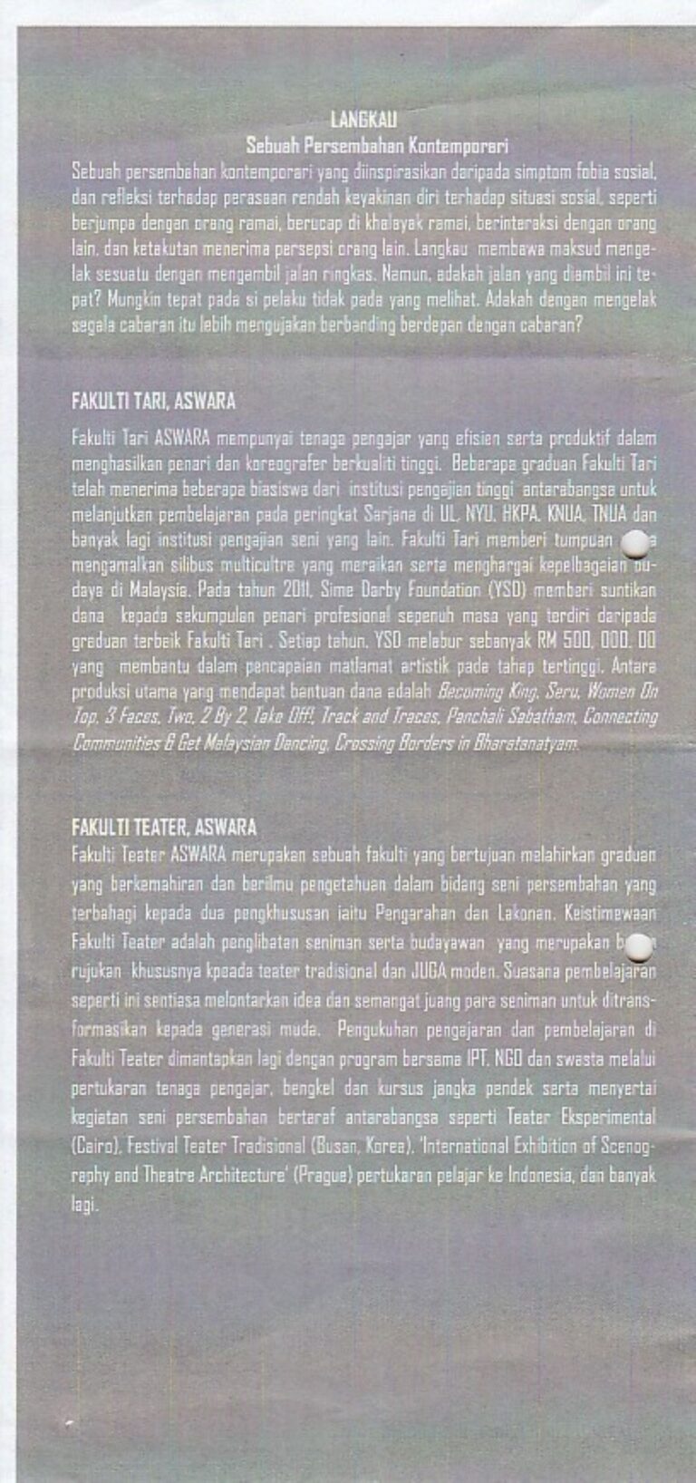 2016 Langkau Synopsis