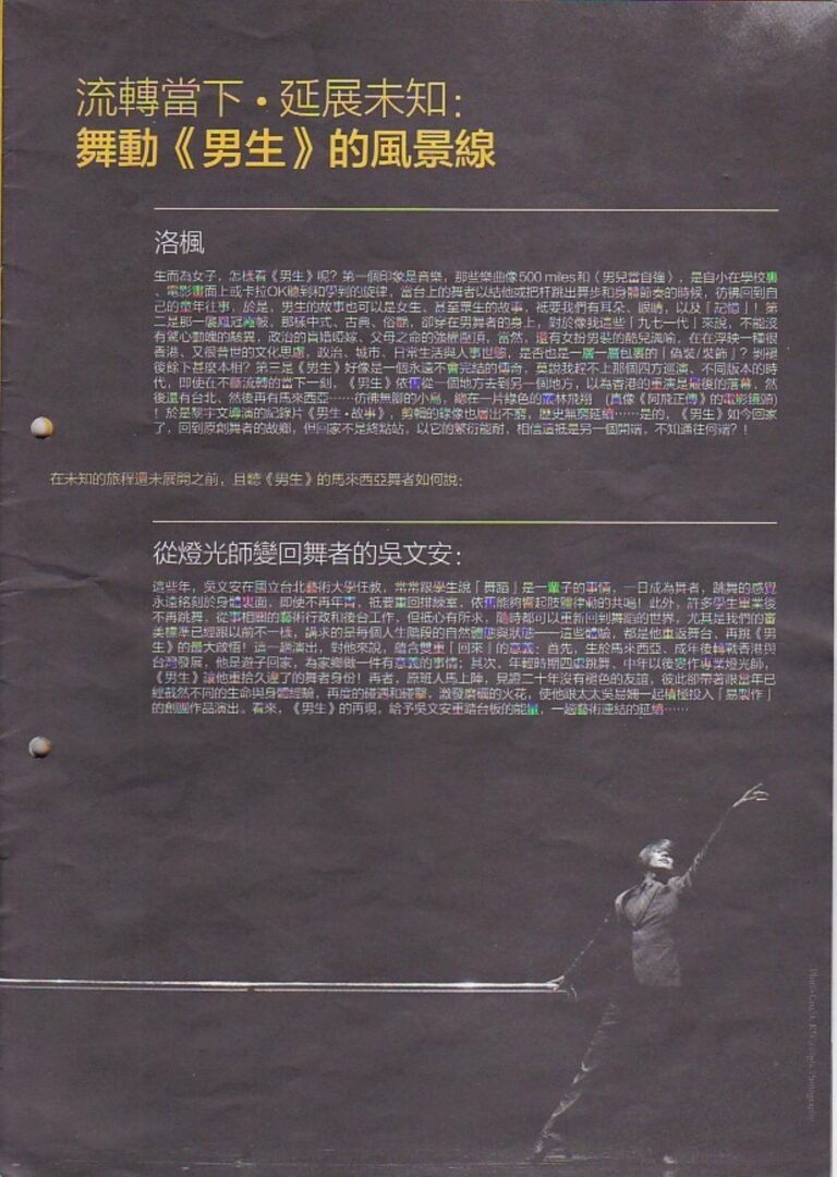 2017 Boy story Synopsis of performance 02