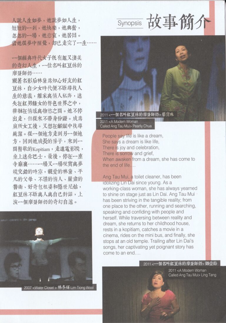 2018 A Modern Woman Called Ang Tau Mui Program Synopsia