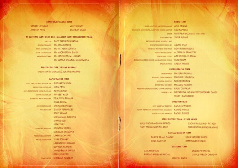 2018 Mughal-E-Azam Cast and production crew list 2