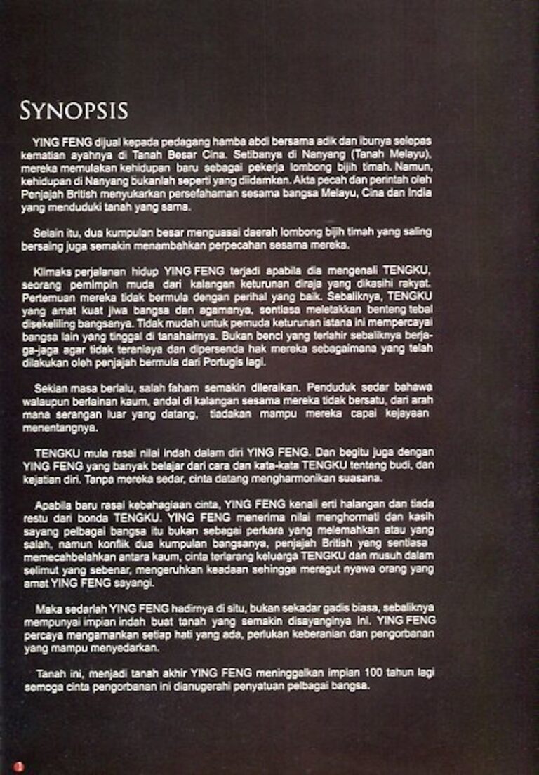 2018 Tanah Akhirku synopsis
