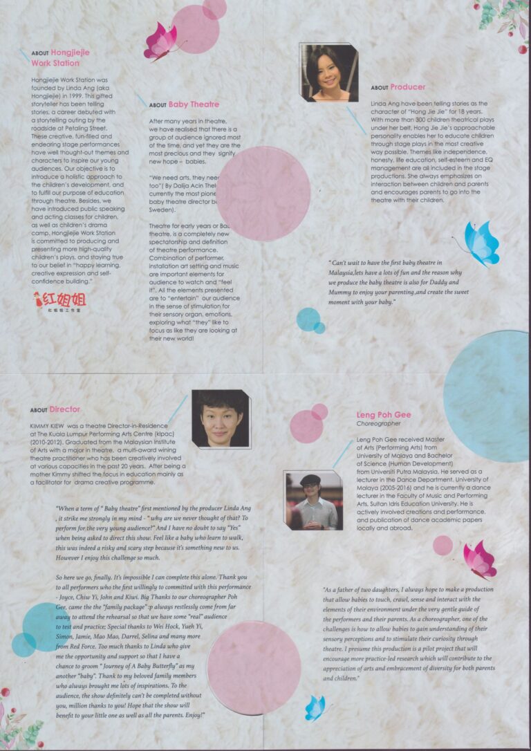 2018 Journey Of A Baby Butterfly Program Artists Profile 01