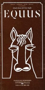 1981, Equus: Programme Cover