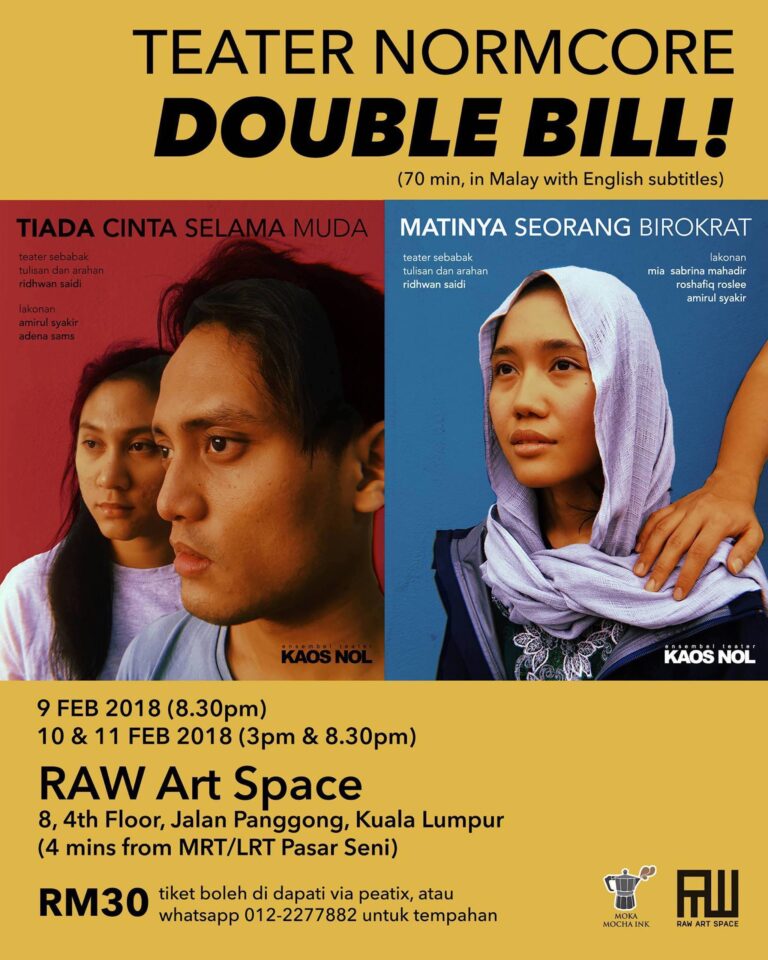 2018 Teater Normcore Double Bill Matinya Seorang Birokrat cover