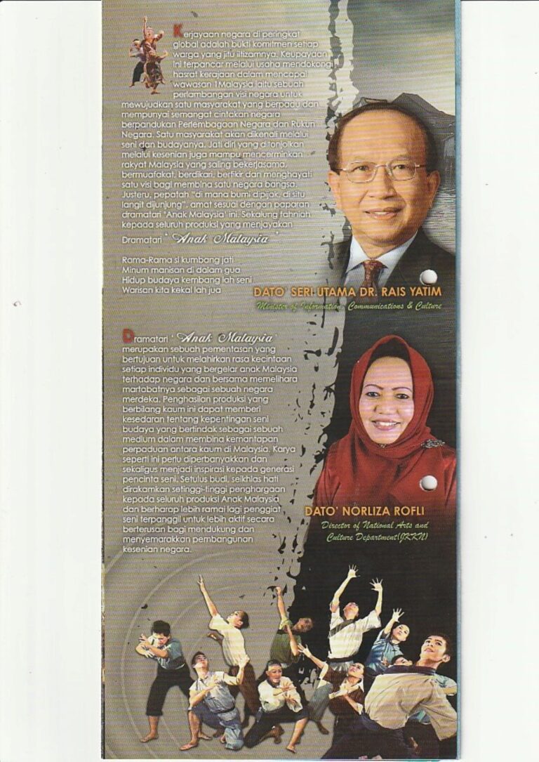 2009 Anak Malaysia Directors message
