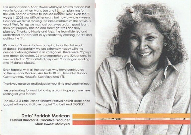 2009 SHORT + SWEET Festival Director & Executive Director message