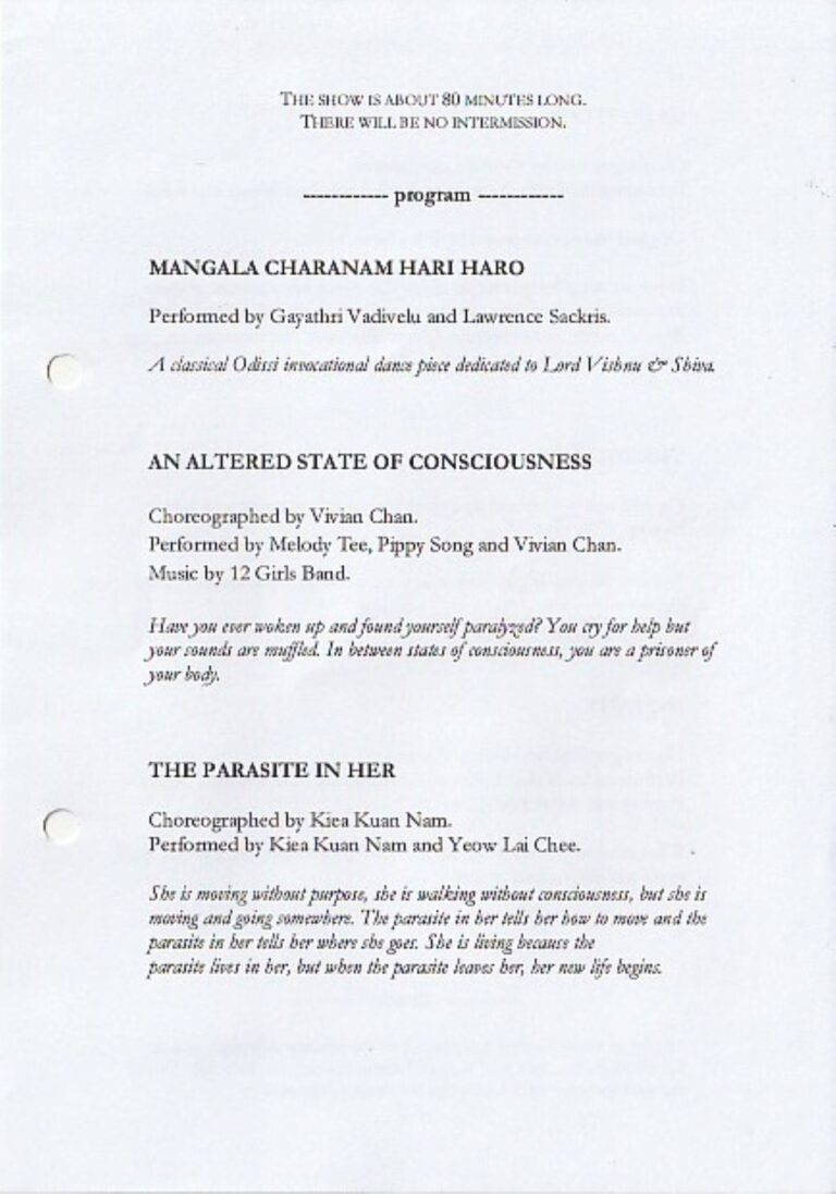2010 Dancebox Synopsis of performance 1