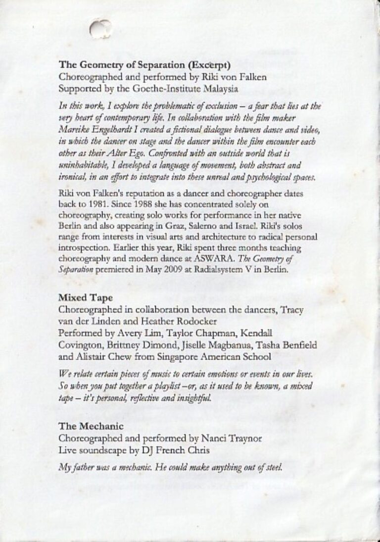 2010 Dancebox Synopsis of performance 1