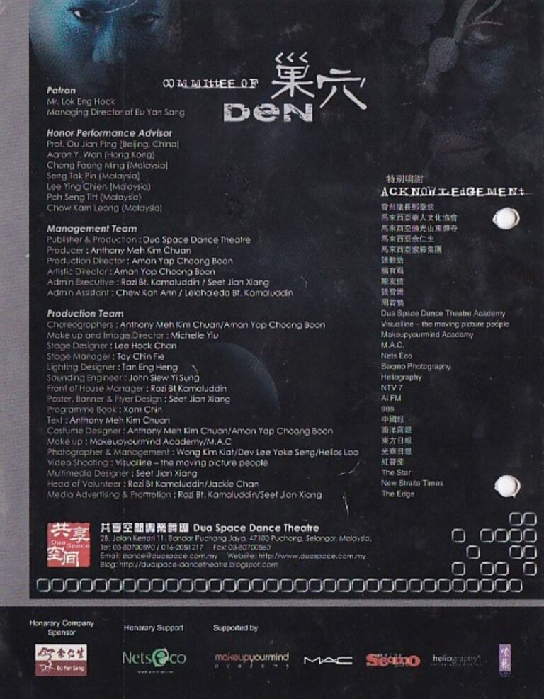 2011 Den Credits