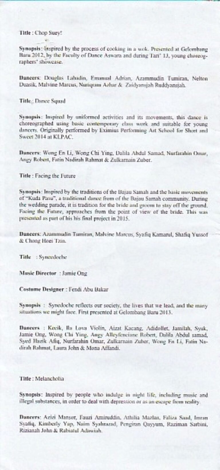 2016 Shifting Winds Synopsis 2