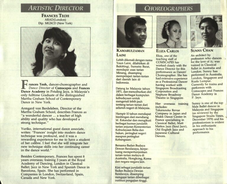 1986 KL On The Move Choreographers