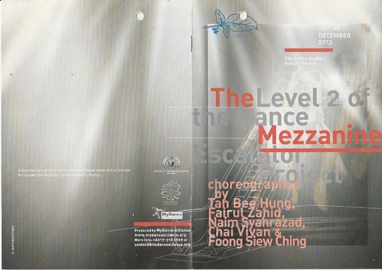 2013 The Level 2 of The Dance Mezzanine Esclator Project Cover
